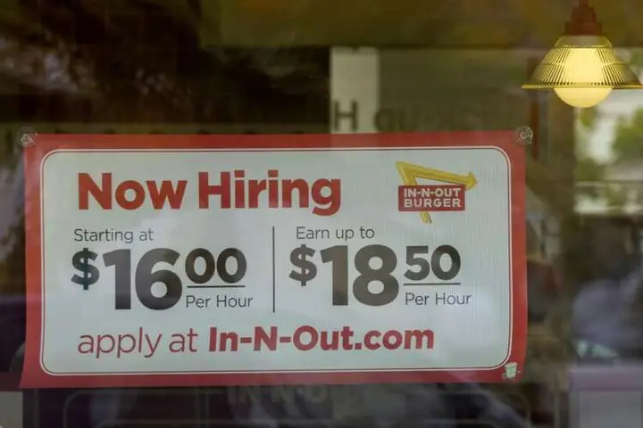 Image for U.S. labor market powers ahead as weekly jobless claims fall, layoffs hit 24-year low