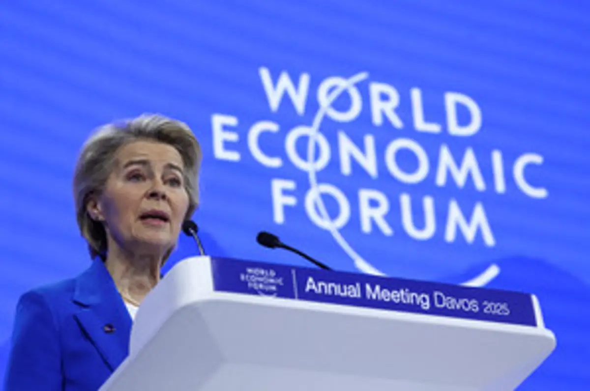 Image for EU's Von der Leyen says need to work together to avoid global race to the bottom