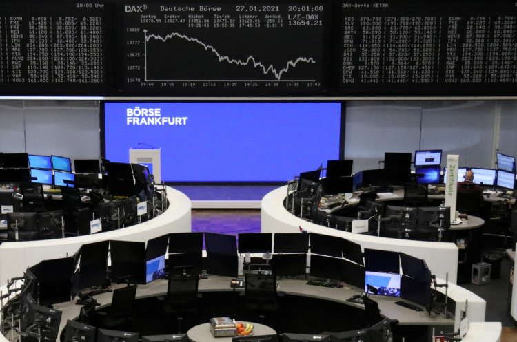 Image for European shares hit near 1-month low after Wall Street selloff