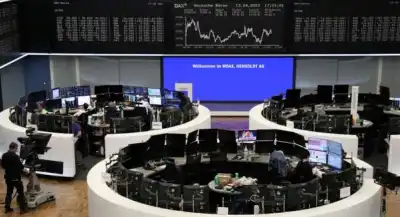 Image for Upbeat earnings drive European shares higher; Barclays, Deutsche Bank jump