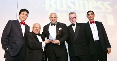 Asian Business Awards 2014 (L to R Vijay Patel, Mr Solanki, Dr Nanda, Michael Gove MP, Bhikhu Patel) Asian Business Awards 2014 (L to R Vijay Patel, Mr Solanki, Dr Nanda, Michael Gove MP, Bhikhu Patel)