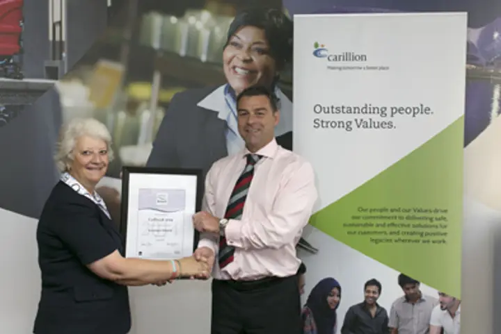 Image for CARILLION PLC AWARDED THE INVESTING IN INTEGRITY CHARTER MARK
