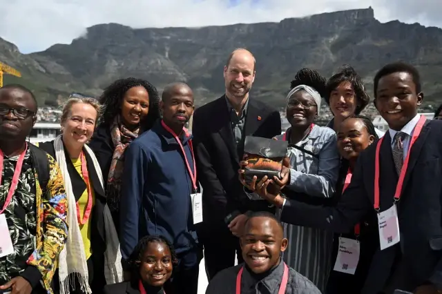 Image for UK’s Prince William begins climate-focused trip to South Africa
