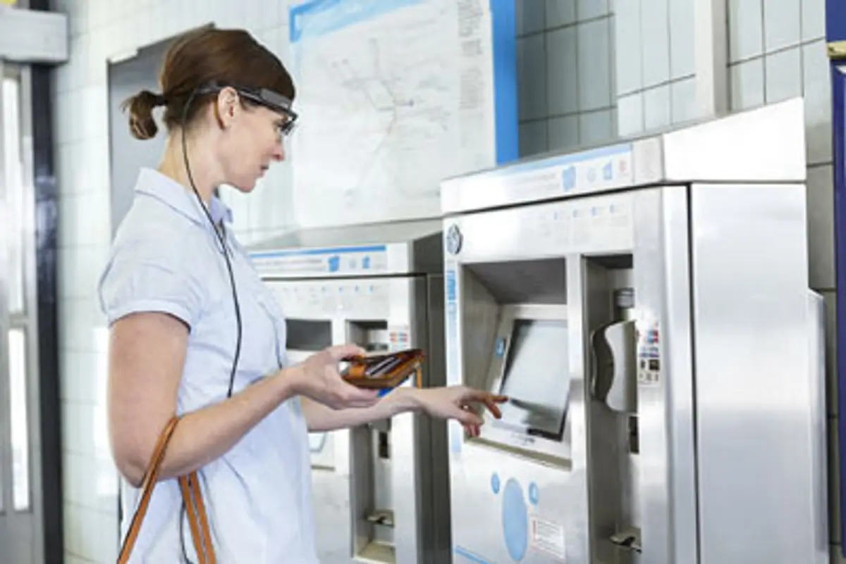 Wearable Eye Tracking Ticket Machine Tobii